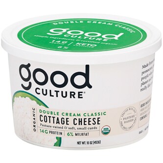 Good Culture Organic Double Cream Cottage Cheese, Classic