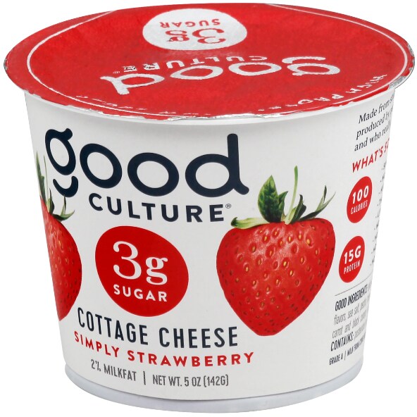 Good Culture 3g Sugar Cottage Cheese, Strawberry