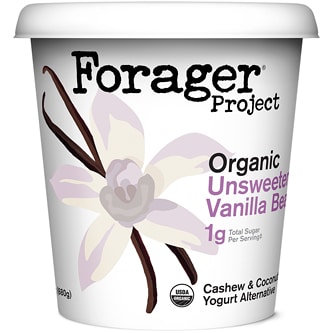 Forager Organic Dairy-Free Cashewmilk Yogurt Alternative, Unsweetened Vanilla Bean