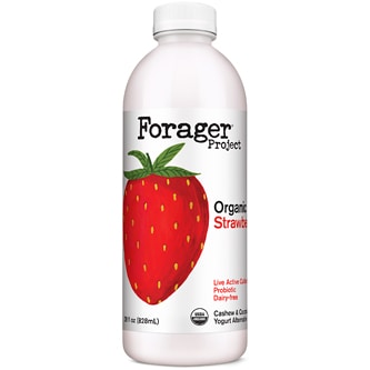Forager Organic Dairy-Free Cashewmilk Yogurt Drink Alternative, Strawberry