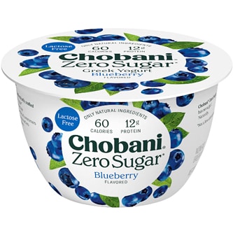 Chobani Zero Sugar Greek Yogurt, Blueberry