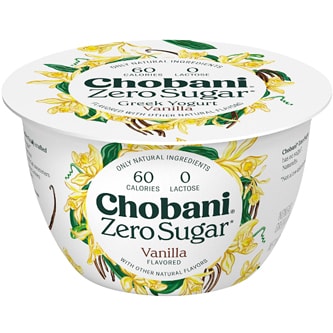 Chobani Zero Sugar Greek Yogurt, Vanilla