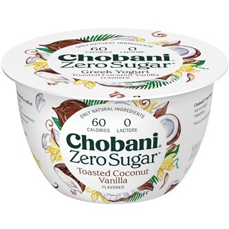 Chobani Zero Sugar Greek Yogurt, Toasted Coconut Vanilla