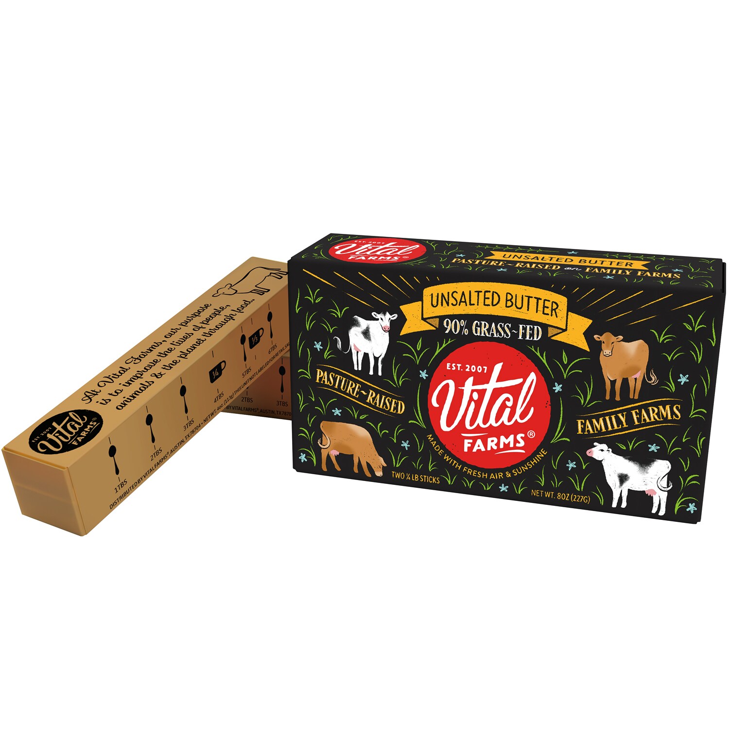 Vital Farms Butter 90% Grass-Fed, Unsalted