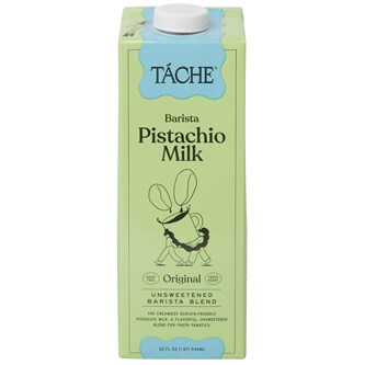 Tache Barista Pistachio Milk, Original Unsweetened, Carton