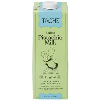 Tache Barista Pistachio Milk, Original Unsweetened, Carton