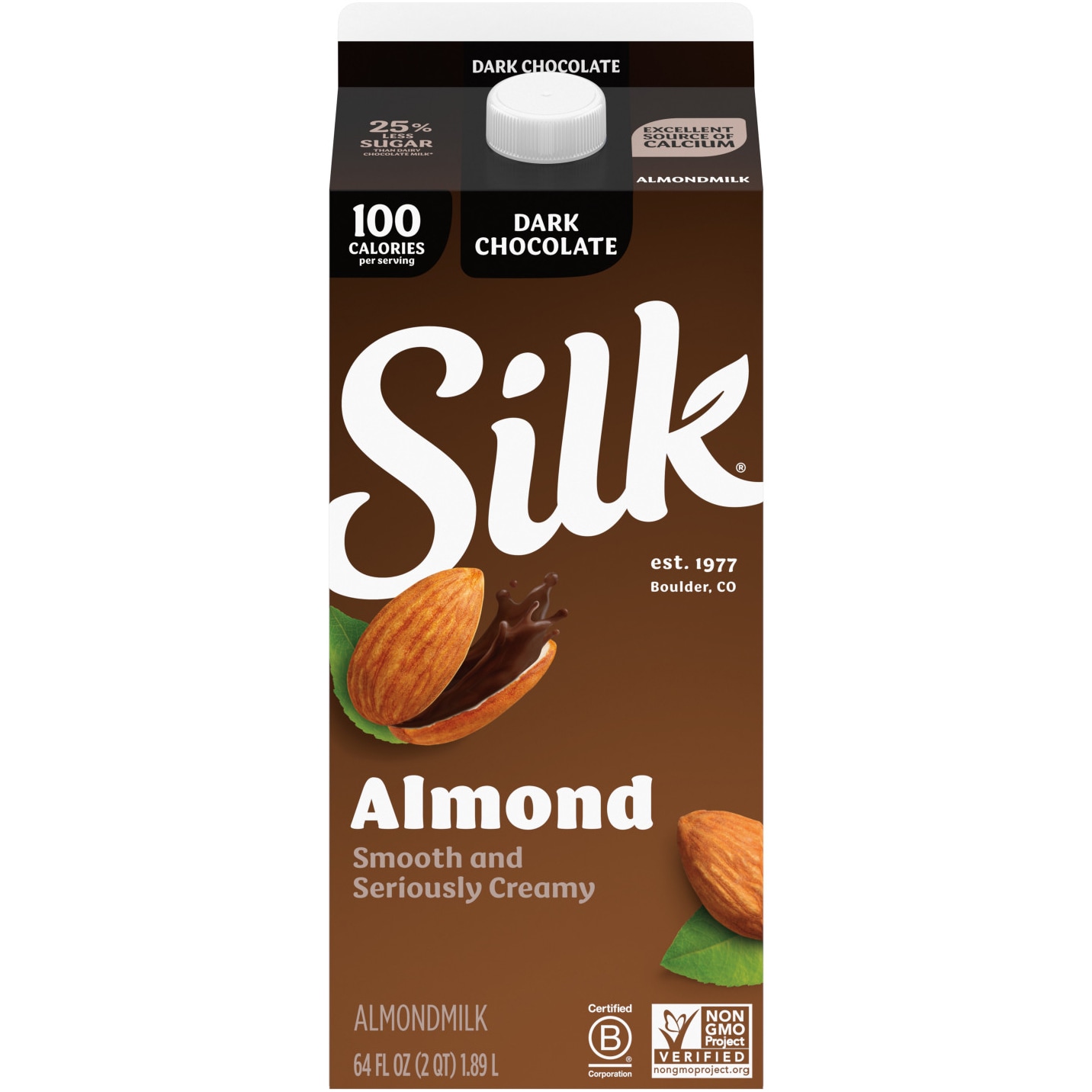 Silk Almondmilk, Dark Chocolate, Carton
