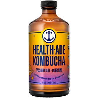 Health-Ade Kombucha, Passion Fruit-Tangerine, Glass Bottle