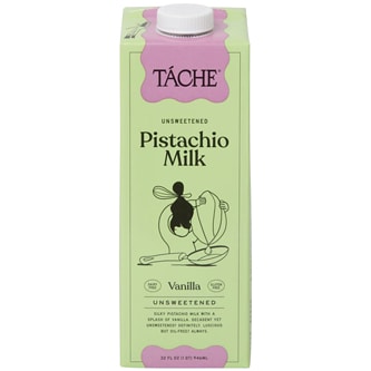 Tache Pistachio Milk, Vanilla Unsweetened, Carton