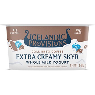 Icelandic Provisions Extra Creamy Skyr Whole Milk Yogurt, Cold Brew Coffee