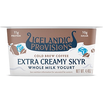 Icelandic Provisions Extra Creamy Skyr Whole Milk Yogurt, Cold Brew Coffee