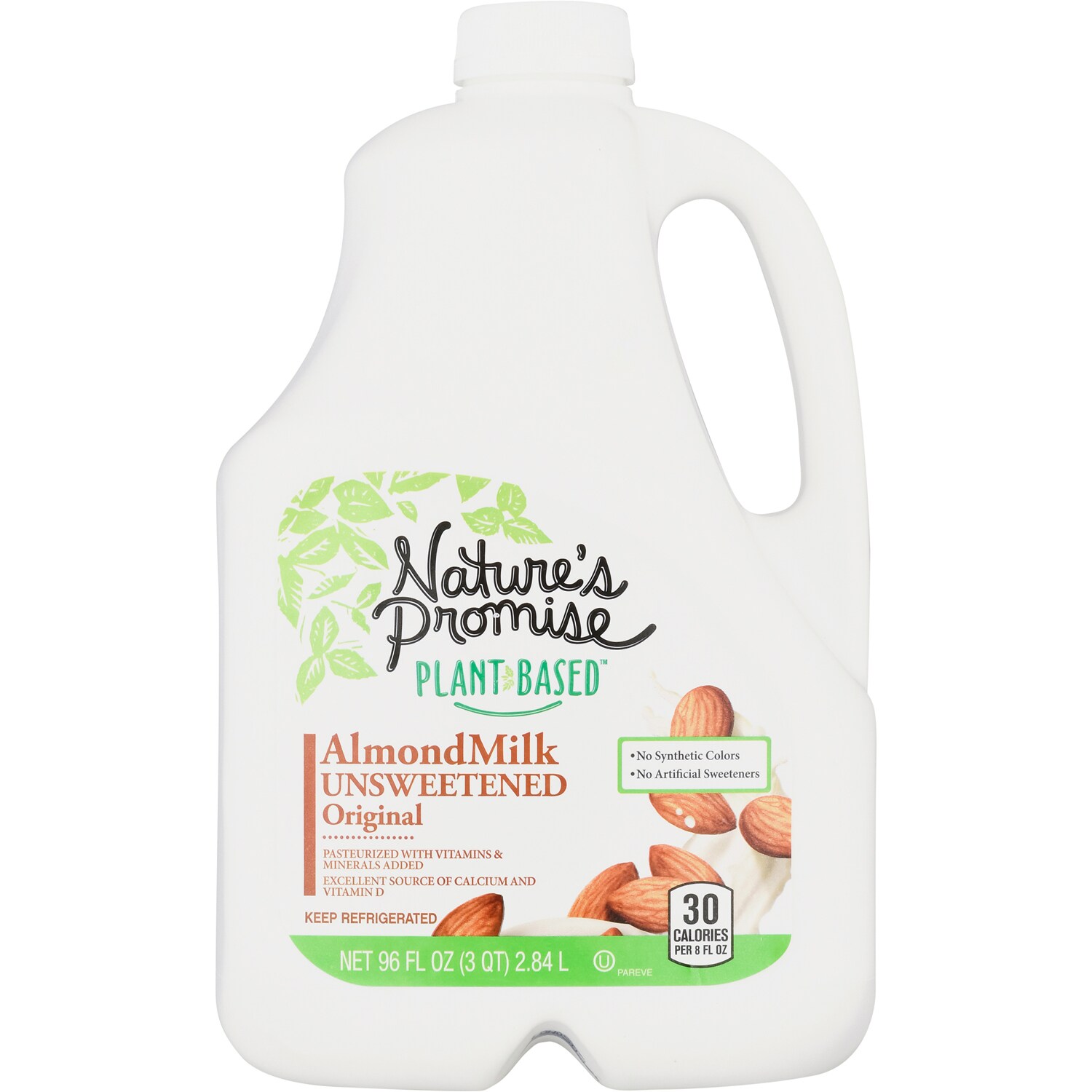 Nature's Promise Almondmilk, Unsweetened Original, Plastic Bottle