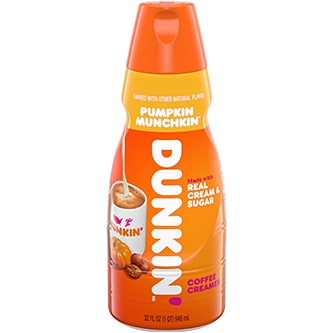Dunkin' Coffee Creamer, Pumpkin Munchkin