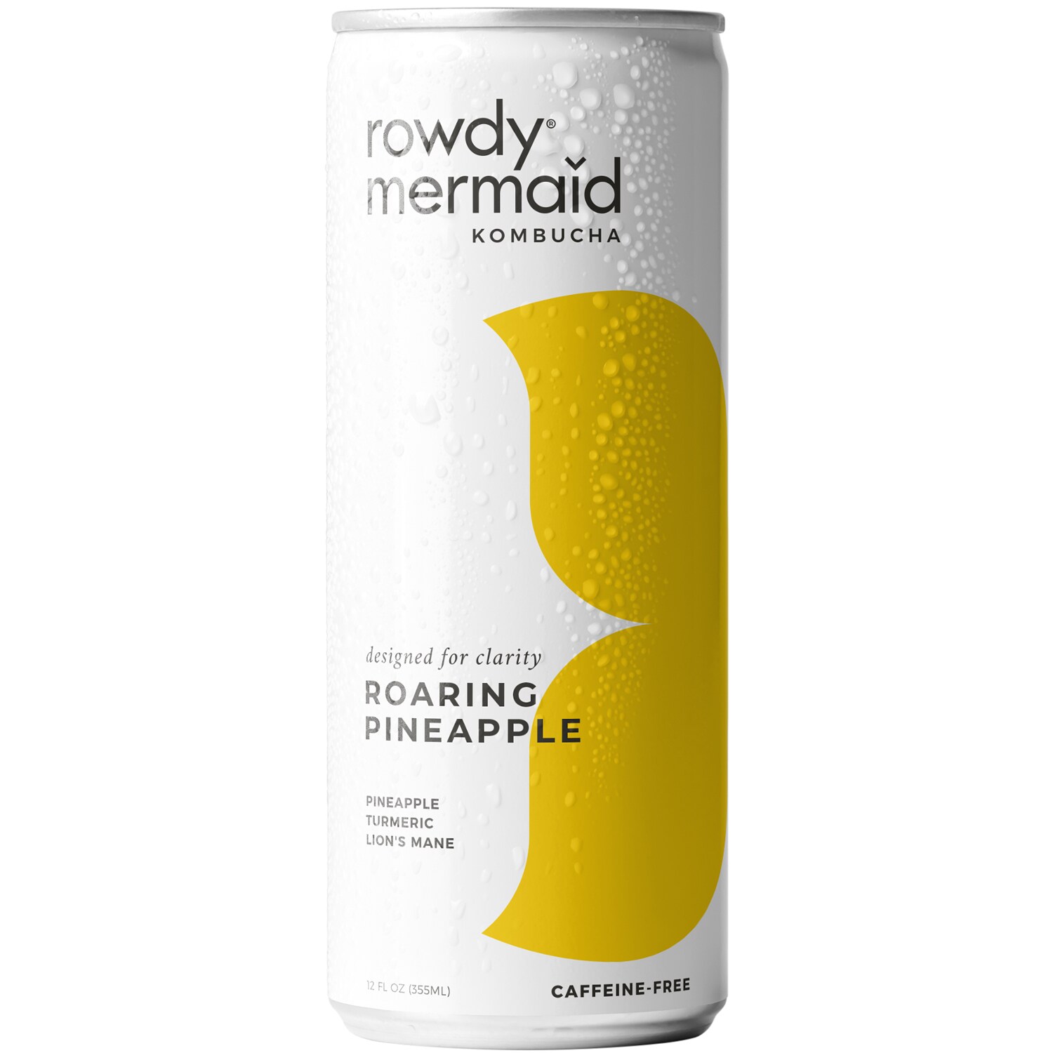 Rowdy Mermaid Organic Kombucha, Roaring Pineapple, Can