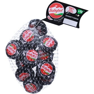 Mini Babybel Snack Cheese, White Cheddar