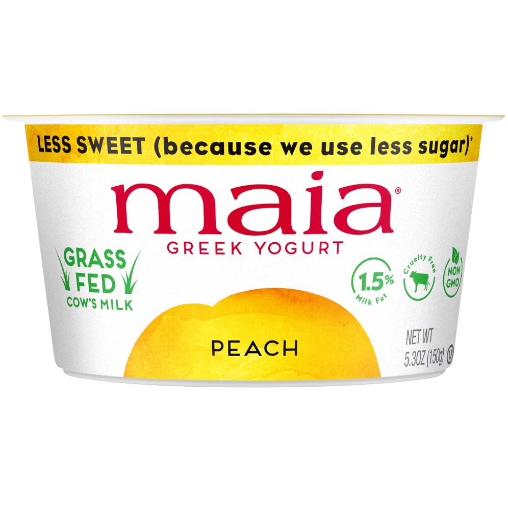 Maia Grass-Fed Greek Yogurt, Peach