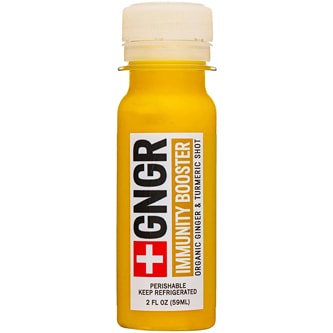 GNGR Organic Immunity Booster Shot, Ginger & Turmeric, Plastic Bottle 