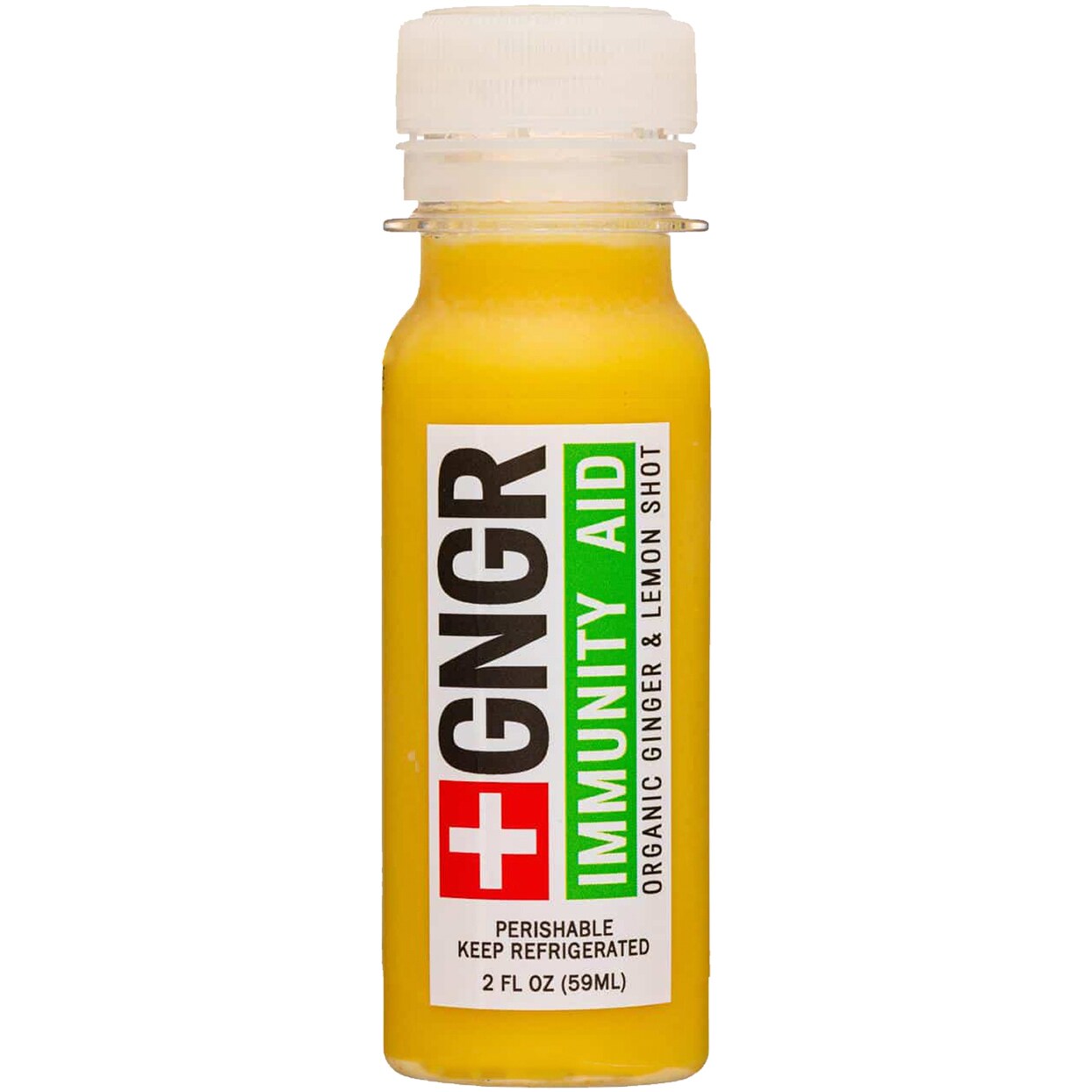 GNGR Organic Immunity Aid Shot, Ginger & Lemon, Plastic Bottle
