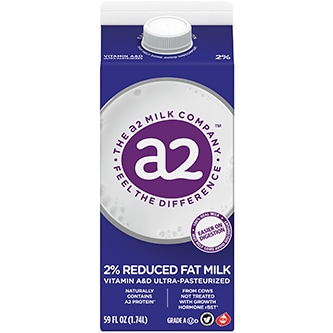 a2 Milk 2% Reduced Fat Milk, Carton