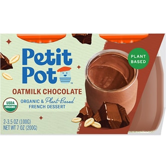 Petit Pot Organic Plant-Based French Pudding, Oatmilk Chocolate