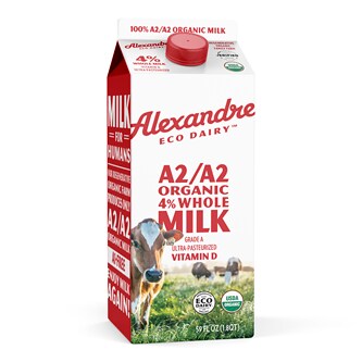 Alexandre A2/A2 Organic 4% Whole Milk, Carton