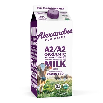 Alexandre A2/A2 Organic 2% Reduced Fat Milk, Carton