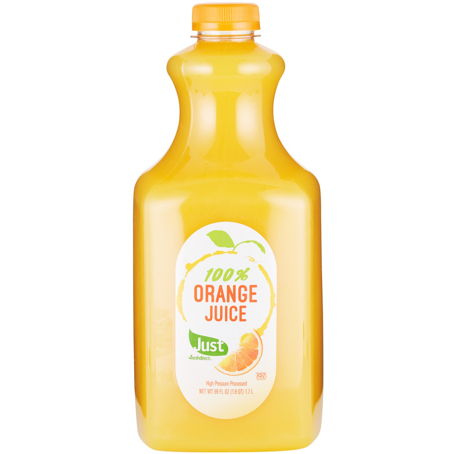 Just FreshDirect 100% Orange Juice, Plastic Bottle