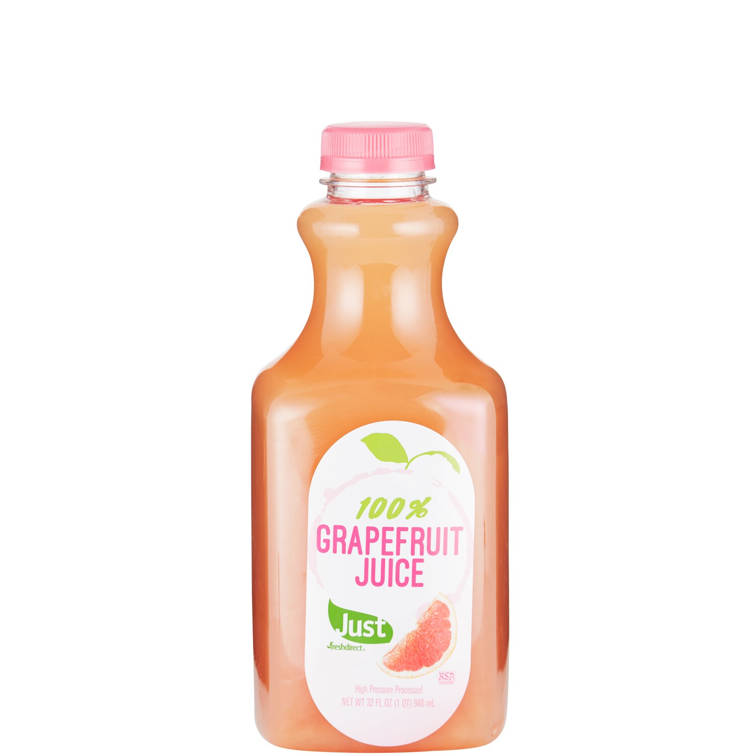 Just FreshDirect 100% Grapefruit Juice, Plastic Bottle