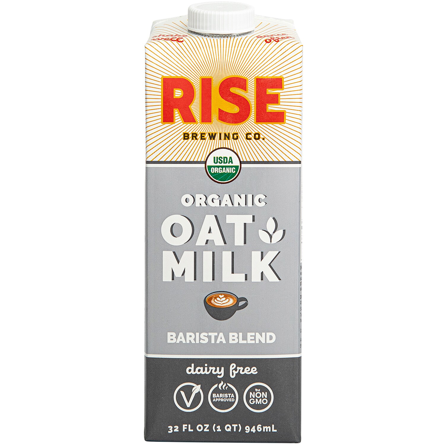 RISE Brewing Co. Organic Oat Milk, Barista Blend, Carton