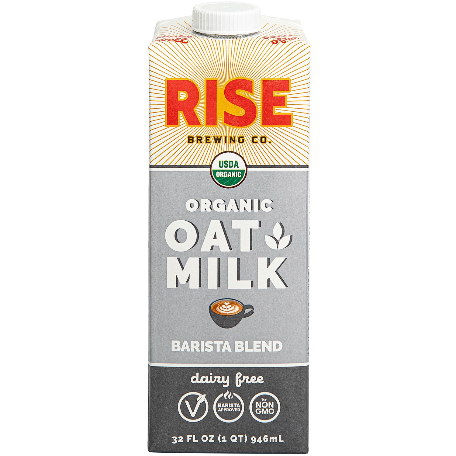RISE Brewing Co. Organic Oat Milk, Barista Blend, Carton
