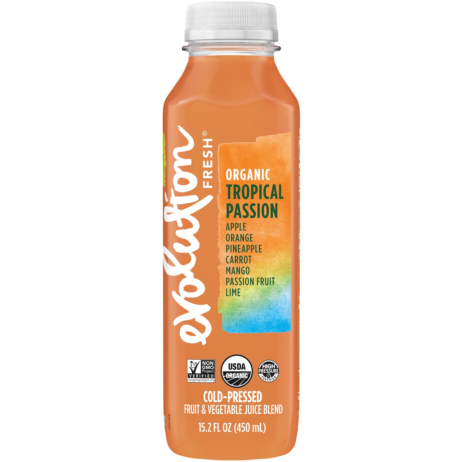 Evolution Fresh Cold-Pressed Organic Juice Blend, Tropical Passion, Plastic Bottle