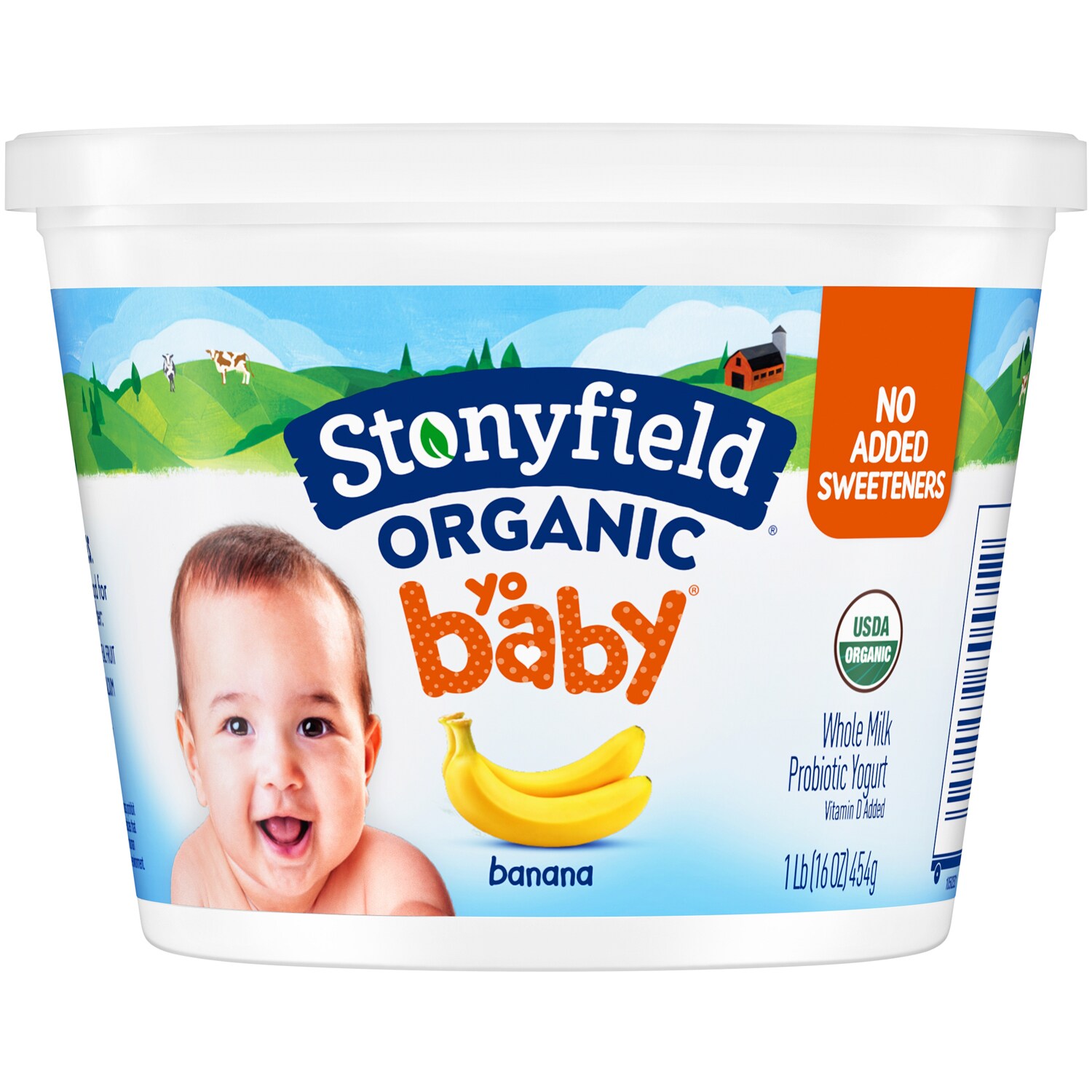 Stonyfield Organic YoBaby Whole Milk Yogurt Cup, Banana