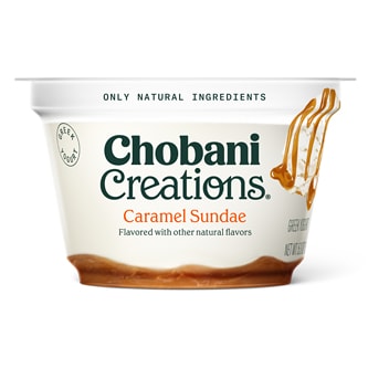 Chobani Creations Greek Yogurt, Caramel Sundae