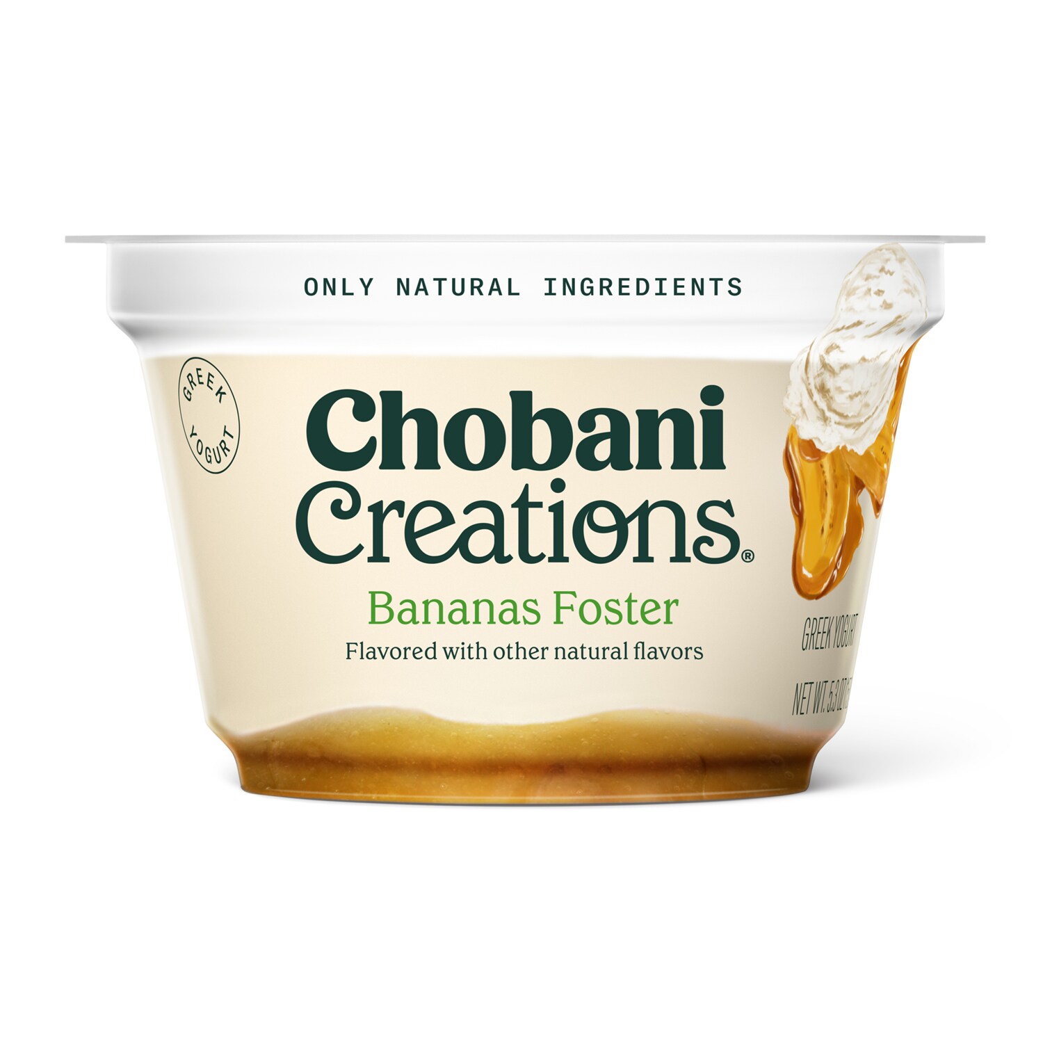 Chobani Creations Greek Yogurt, Bananas Foster