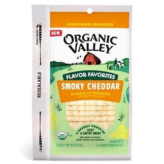Organic Valley Smoky Cheddar Cheese Slices