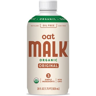 MALK Organic Oat Milk, Original, Plastic Bottle
