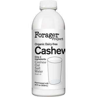 Forager Organic Dairy-Free Cashewmilk, Unsweetened, Plastic Bottle