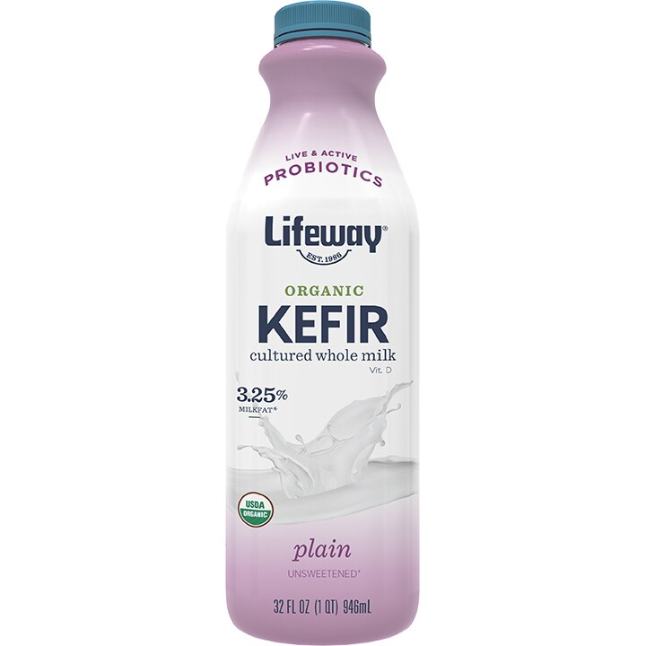 Lifeway Organic Whole Milk Kefir, Plain