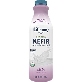 Lifeway Organic Whole Milk Kefir, Plain