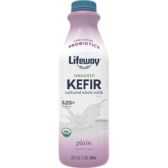 Lifeway Organic Whole Milk Kefir, Plain