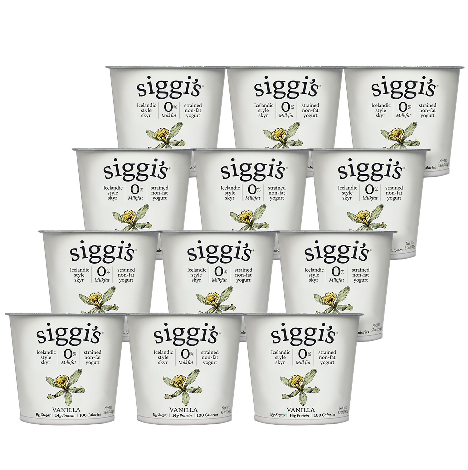 Siggi's Skyr Icelandic-Style Strained Non-Fat Yogurt, Vanilla
