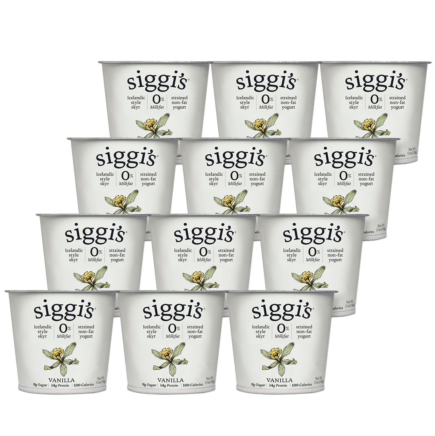 Siggi's Skyr Icelandic-Style Strained Non-Fat Yogurt, Vanilla