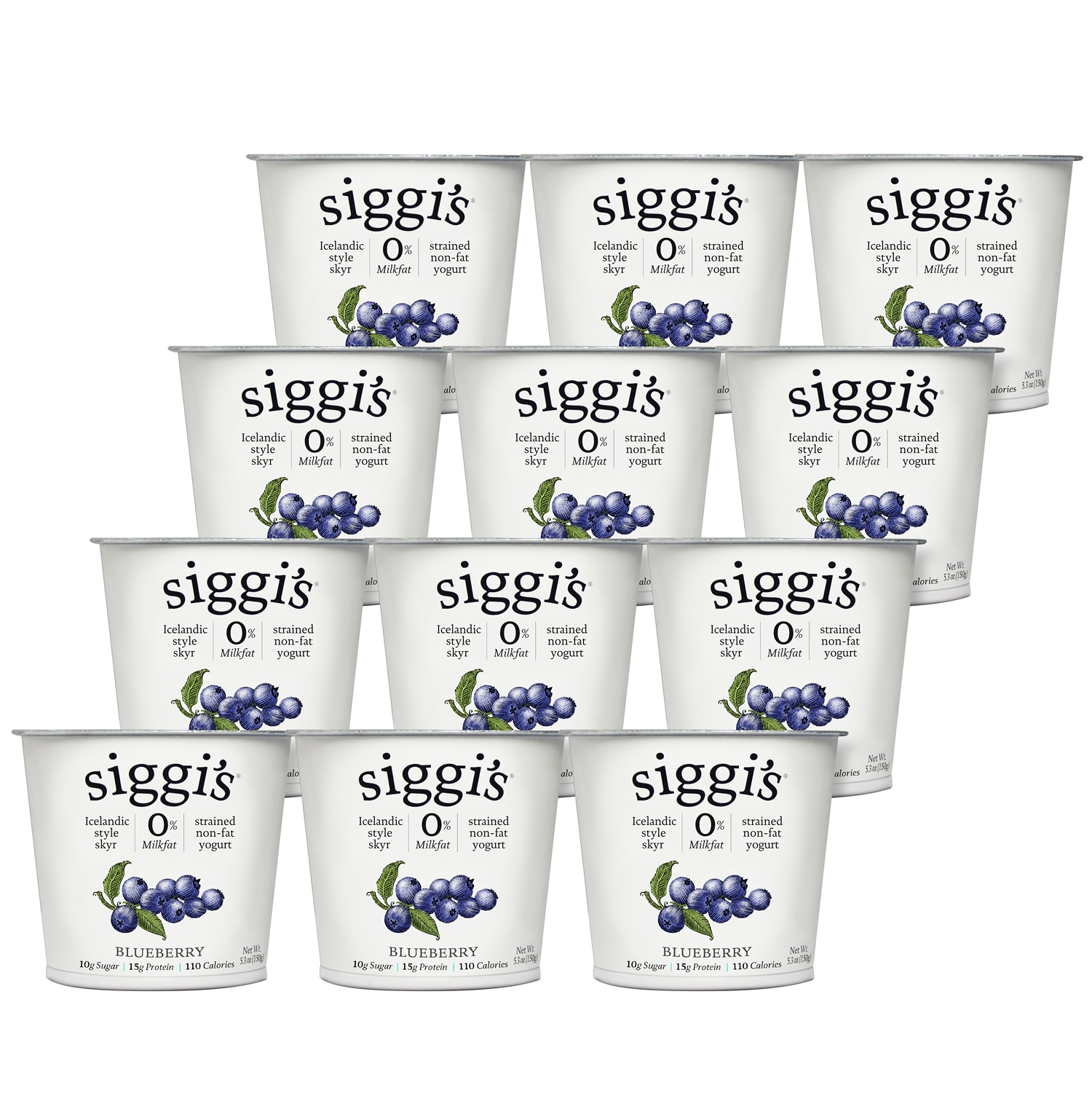 Siggi's Skyr Icelandic-Style Strained Non-Fat Yogurt, Blueberry