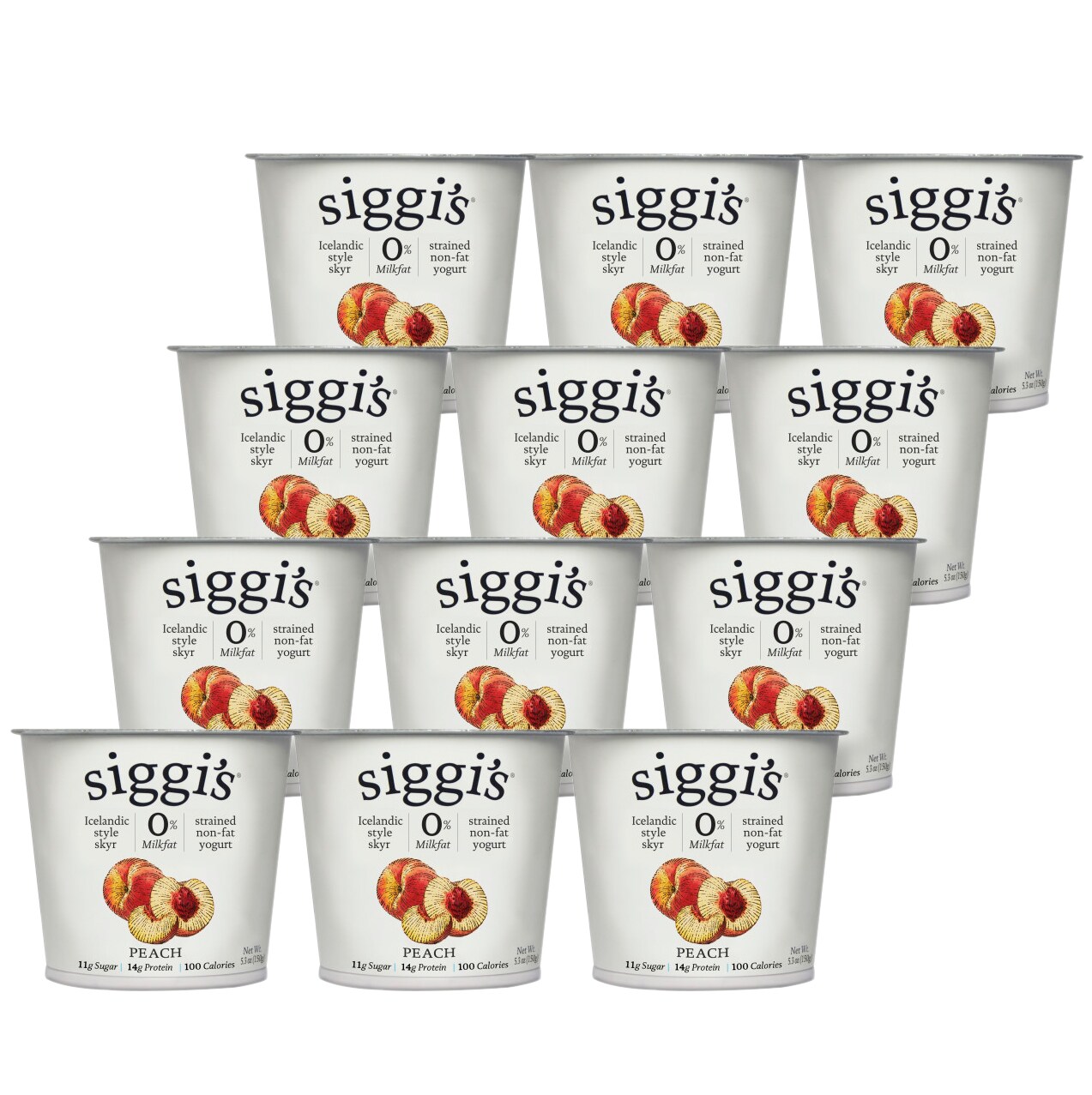 Siggi's Skyr Icelandic-Style Strained Non-Fat Yogurt, Peach