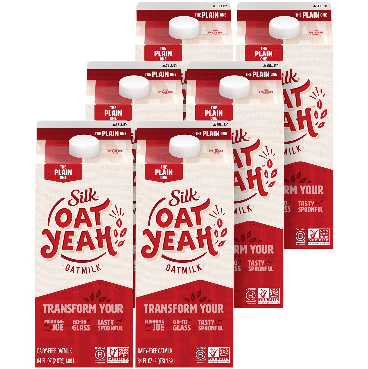 Silk Oatmilk, Plain, Cartons