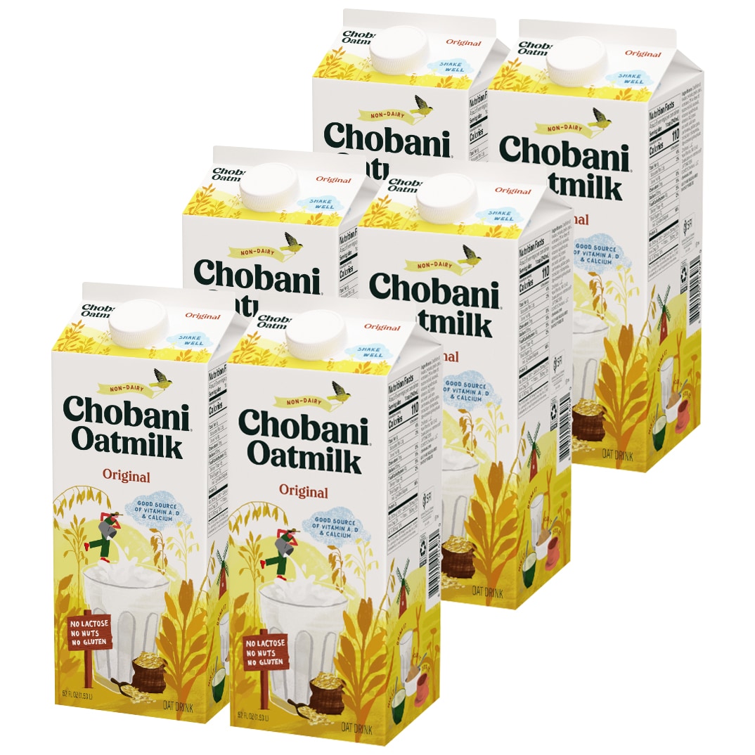 Chobani Oatmilk, Plain, Cartons