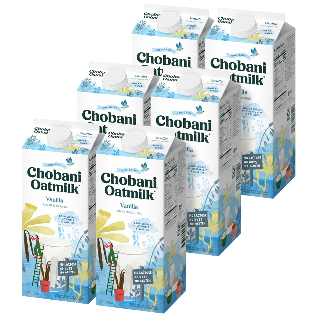 Chobani Oatmilk, Vanilla, Cartons