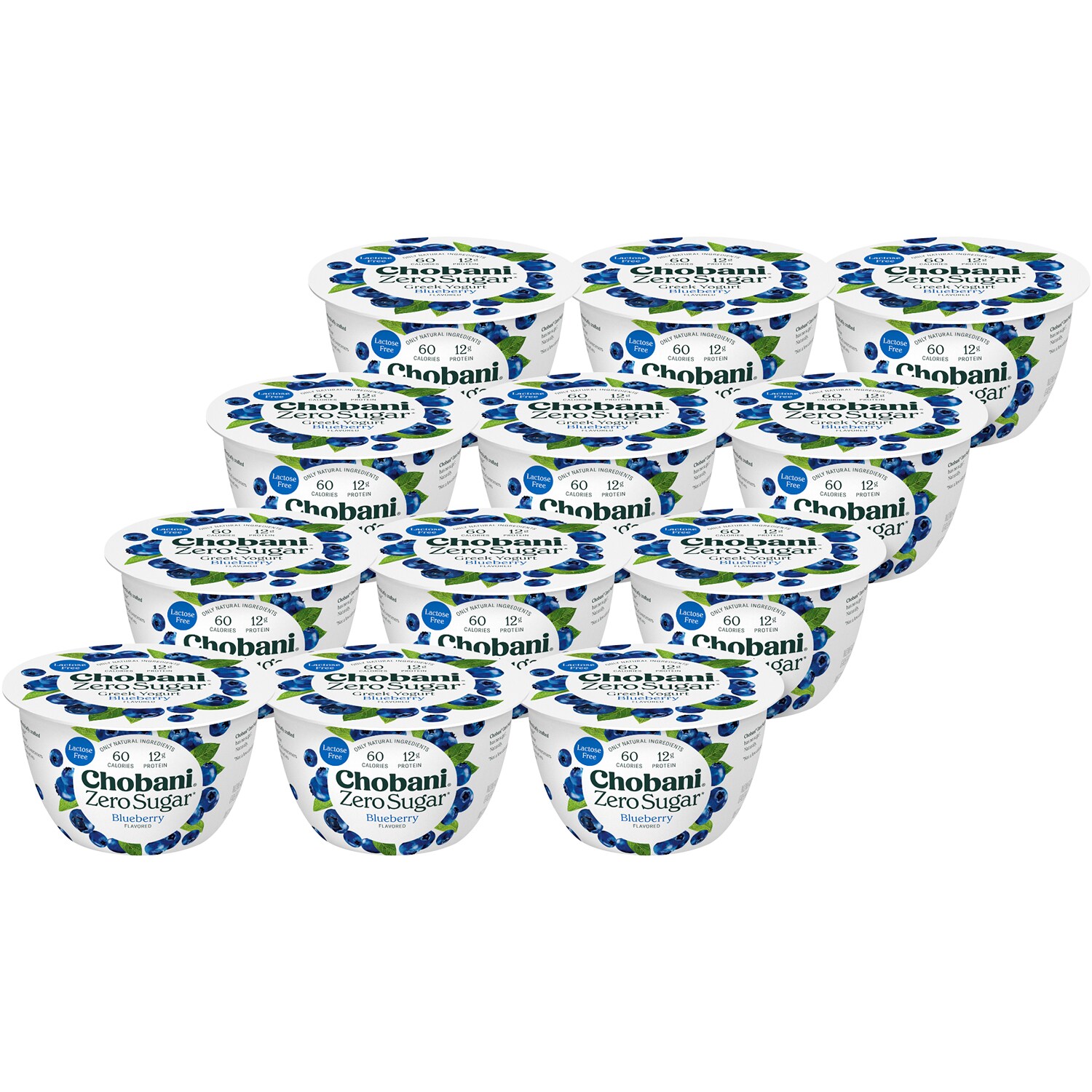 Chobani Zero Sugar Greek Yogurt, Blueberry