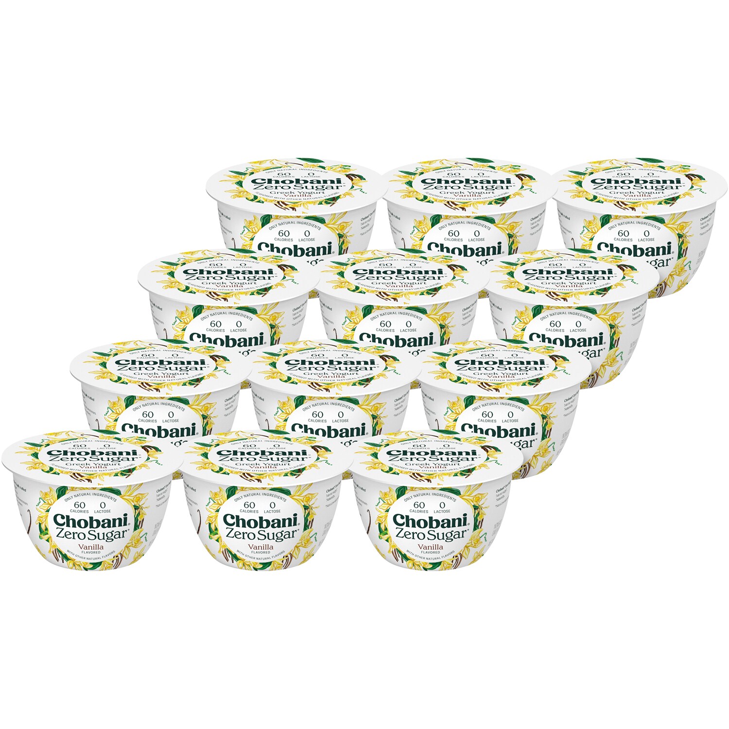 Chobani Zero Sugar Greek Yogurt, Vanilla