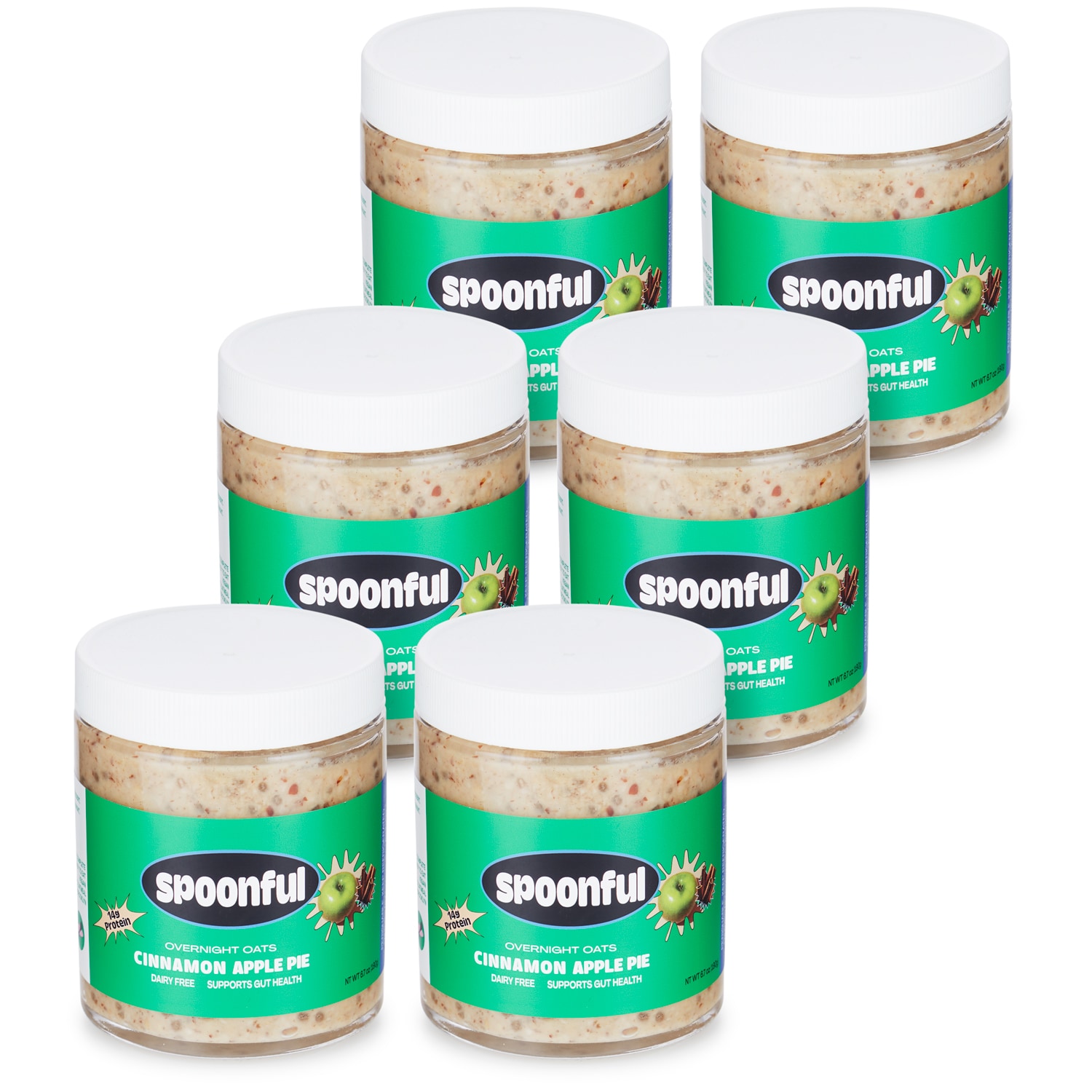 Spoonful Ready-to-Eat Protein Oatmeal, Cinnamon Apple Pie